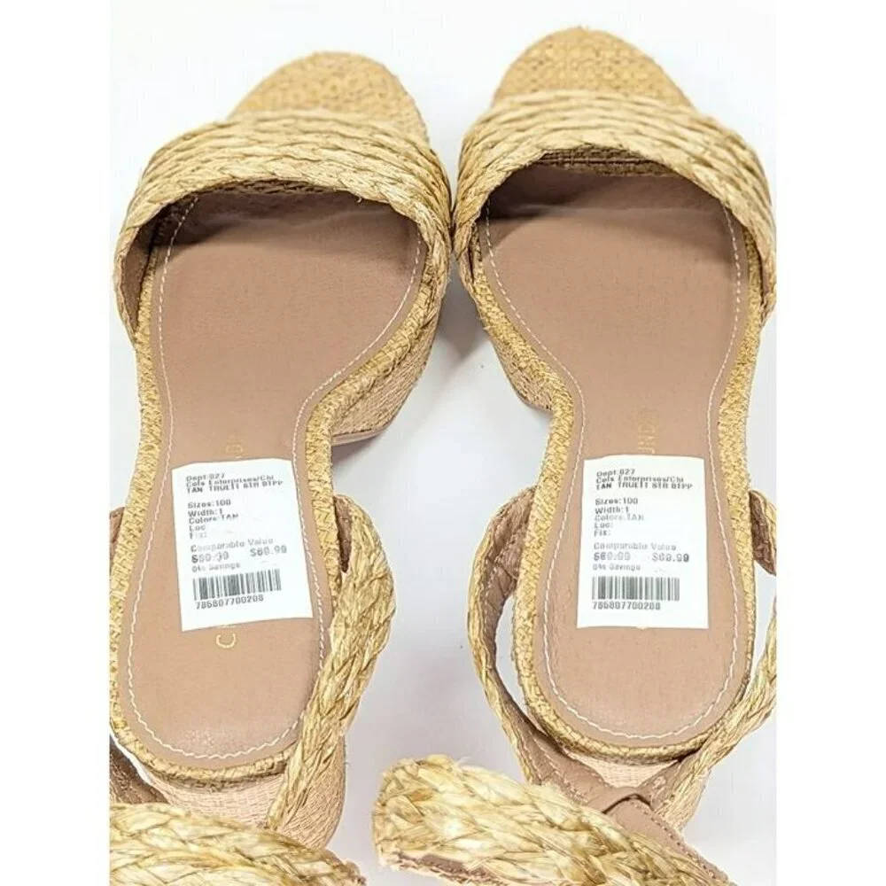 Chinese Laundry Truett Women's Ankle Wrap Platform Sandal Size 10 (MSRP $90)